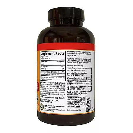 Member's Mark Member's Mark Extra Strength Glucosamine HCl and Chondroitin Sulfate Sodium Tablets, 340 ct. 4