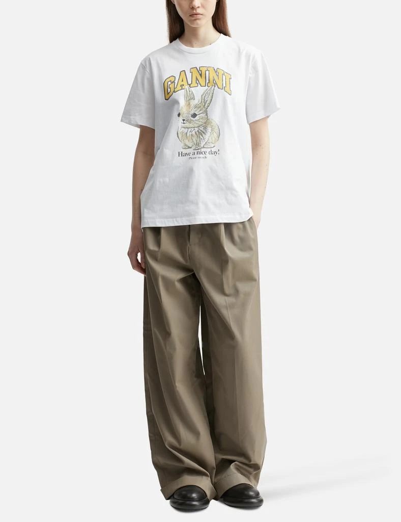 Ganni Basic Jersey Baby Bun Relaxed T-shirt 4