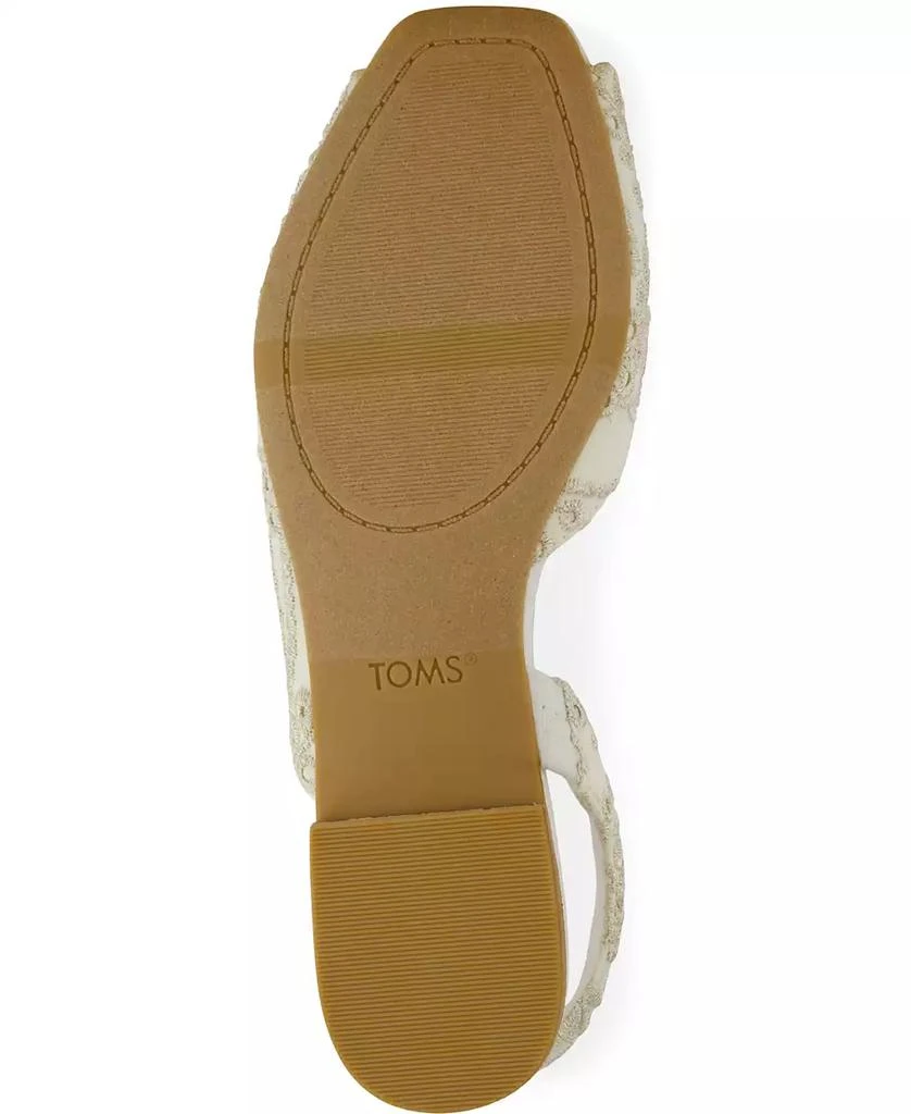 TOMS Women's Briella Open Toe Slingback Flat Sandals 5