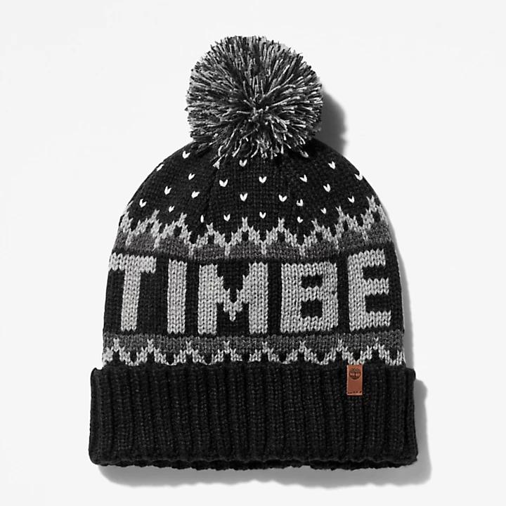 Timberland Winter Roll-up Knit Beanie for Men in Black