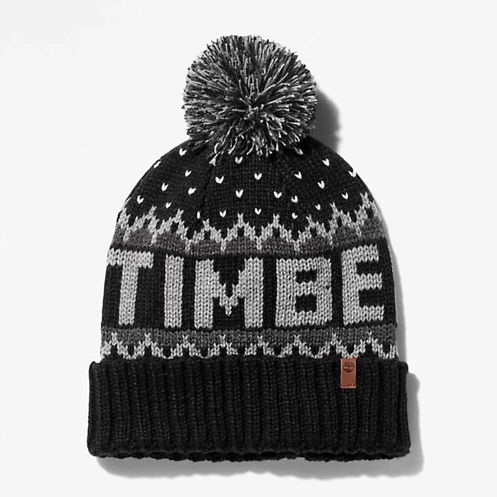 Timberland Winter Roll-up Knit Beanie for Men in Black 1