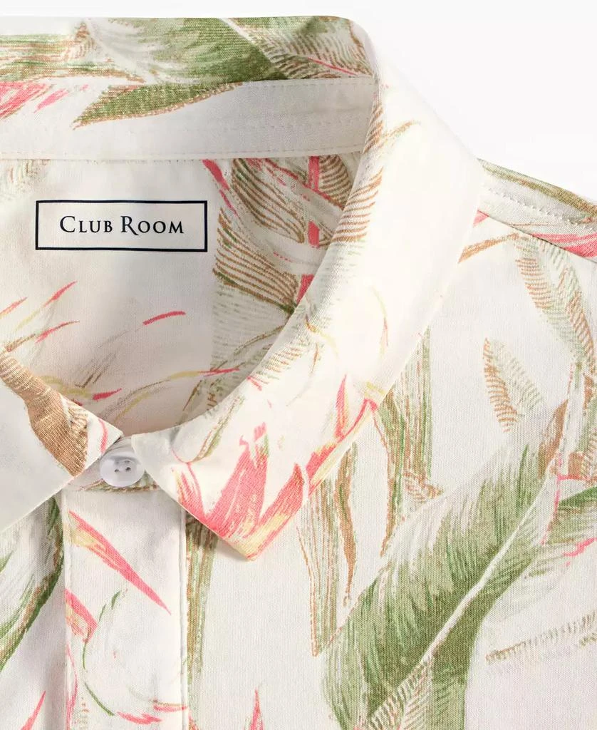 Club Room Men's Hero Short Sleeve Leaf Print Polo Shirt, Exclusively at Macy's 4