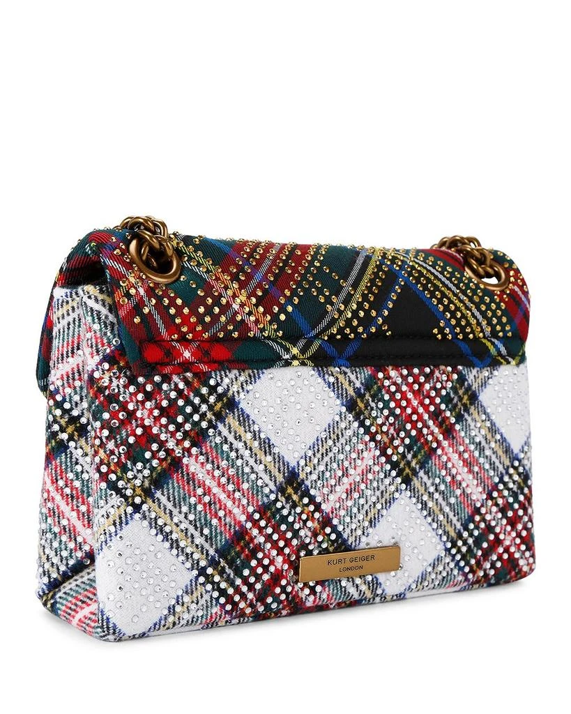 KURT GEIGER LONDON Mini Kensington Embellished Plaid Crossbody Bag 3