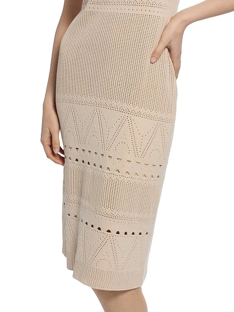 knee length dresses for ladies Fringe Midi Dress - Black main image 0