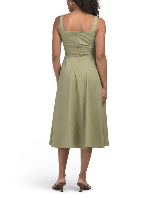 Sleeveless Drop Waist Midi Dress Sleeveless Drop Waist Midi Dress