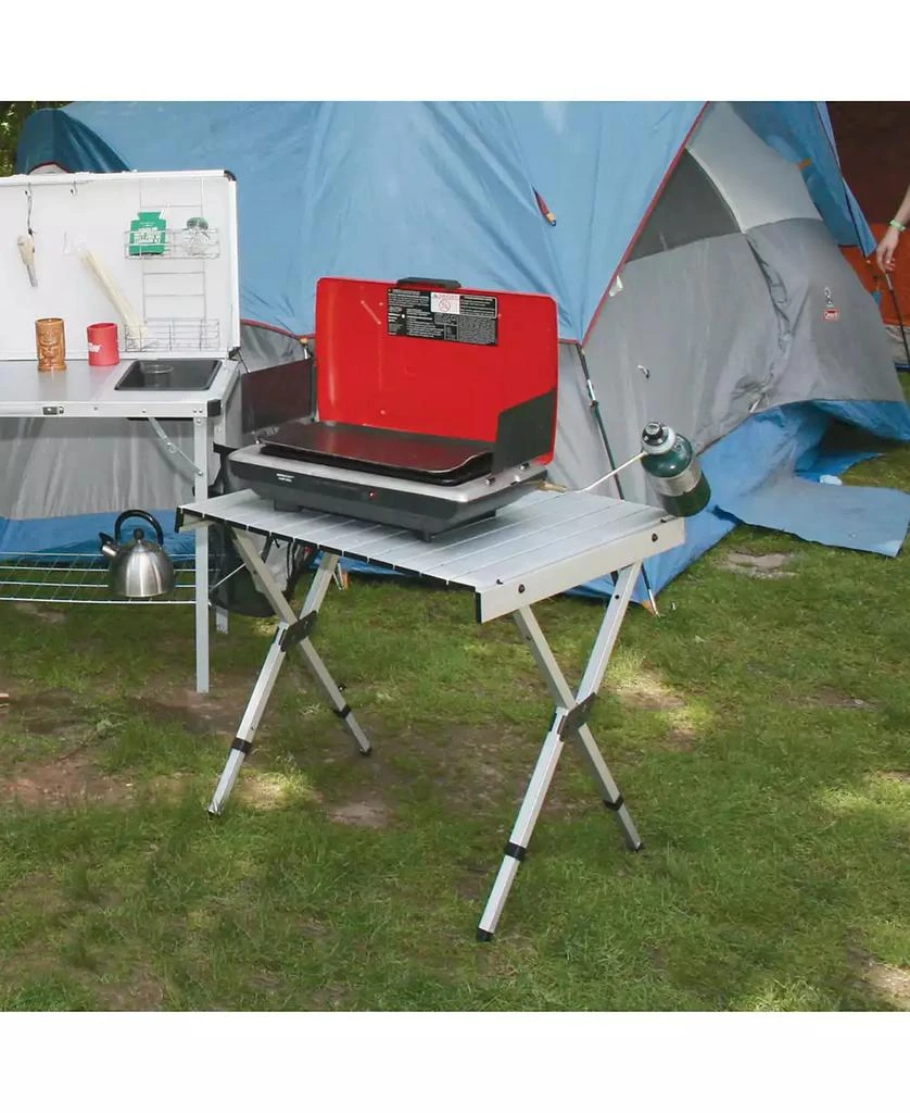 Rio Beach Aluminum Aluminum Expandable Roll Top Table 2