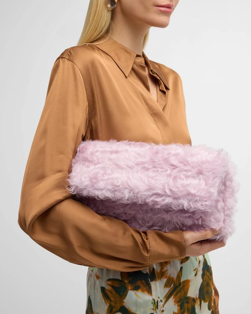 Dries Van Noten Faux-Fur Clutch Bag 2