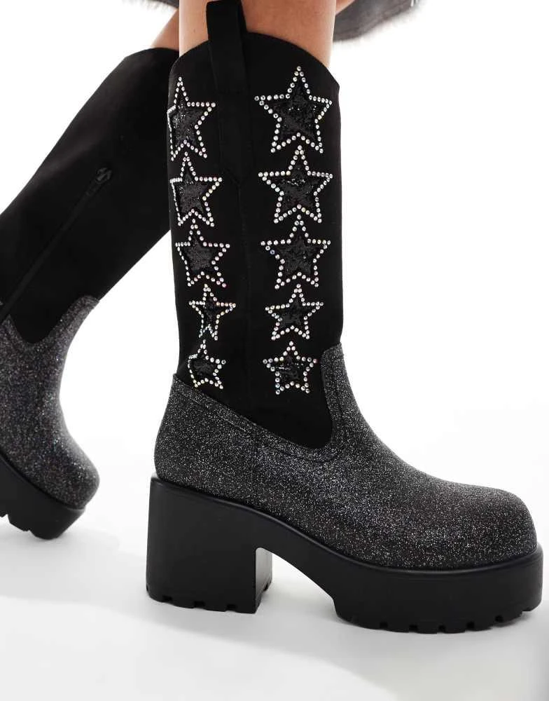 Koi Footwear Koi Pastel Supernova Chunky Western Boots 3