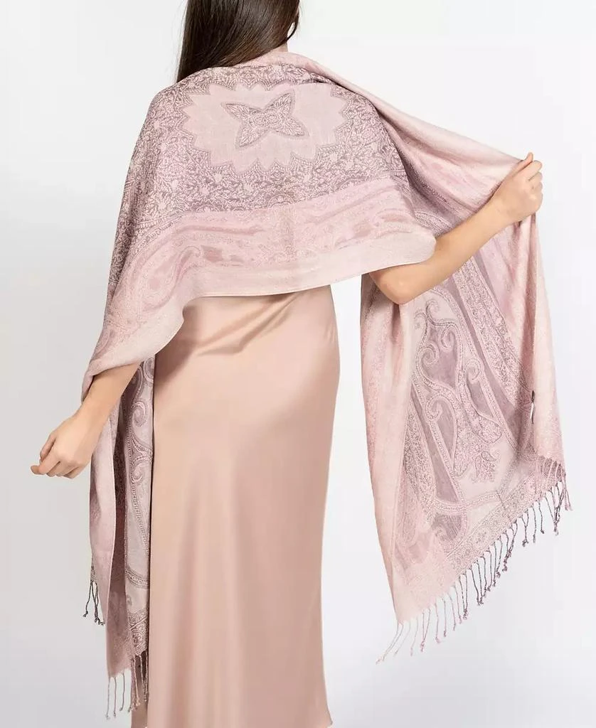 Vince Camuto Women's All-Over Paisley Lurex Scarf 15