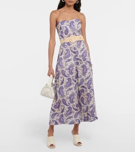 Zimmermann Devi strapless linen jumpsuit 2