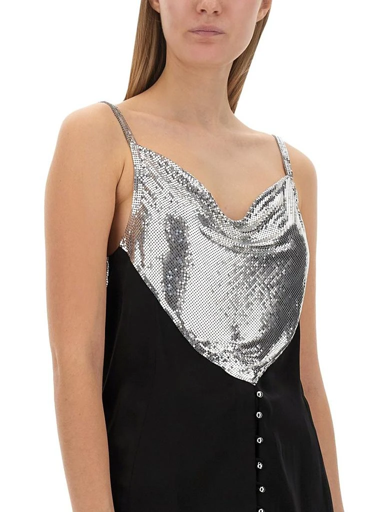 Paco Rabanne Paco Rabanne Chainmail Panelled Cowl-Neck Top 3