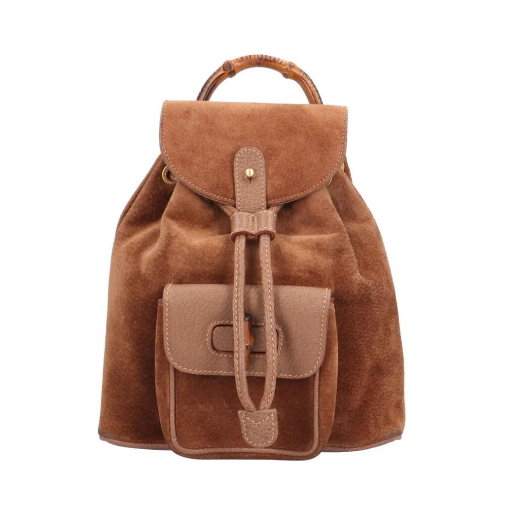 Gucci Suede Leather Backpack (Pre-Owned)