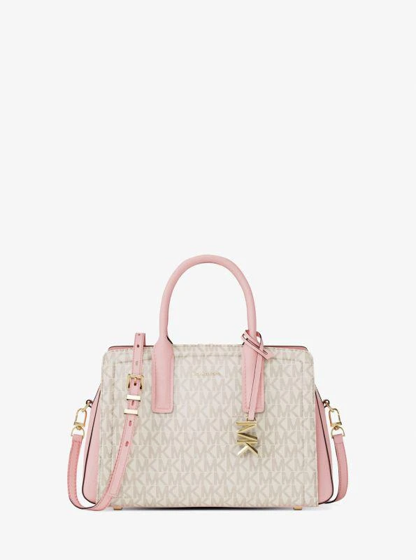 Michael Kors Laila Small Signature Logo Satchel 1