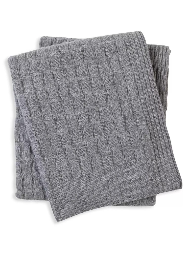 Sofia Cashmere Cashmere Cable Knit Throw