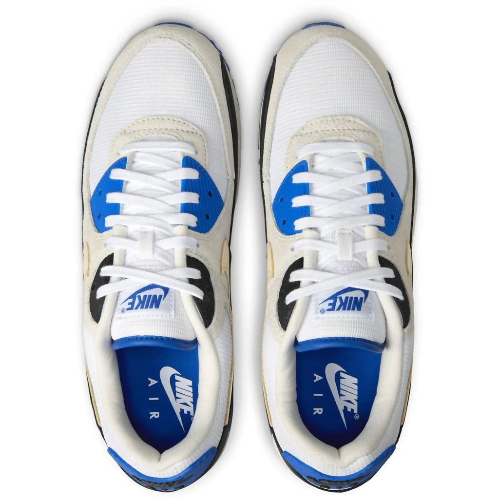 NIKE Men's Air Max 90 Premium Sneaker In White/khaki/racer Blue 2