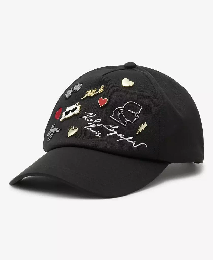 KARL LAGERFELD PARIS Women's Charm Baseball Hat 1