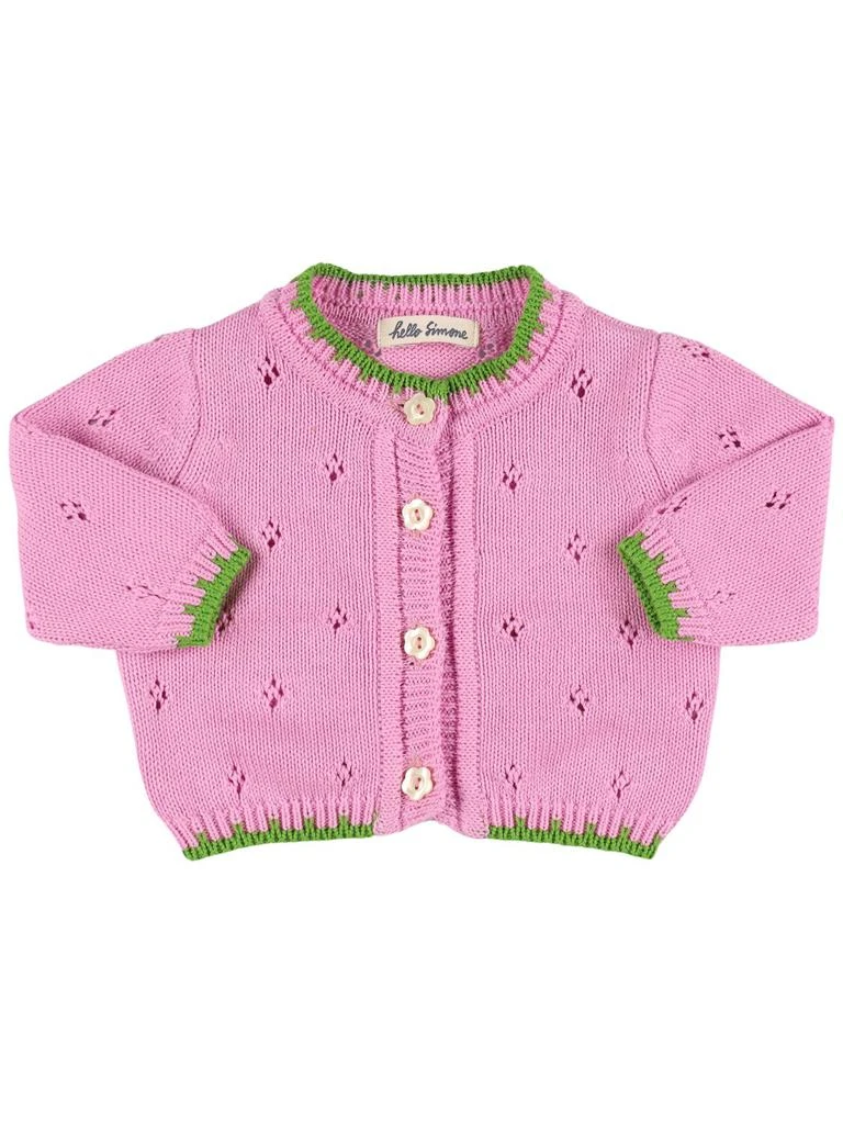 HELLO SIMONE Organic Cotton Knit Cardigan 1