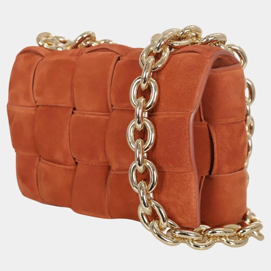 Bottega Veneta Bottega Veneta Brown Suede Padded Chain Cassette Bag 2