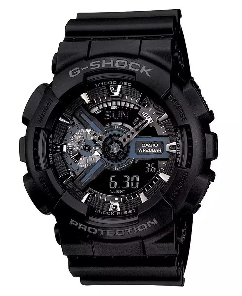 G-Shock Men's Analog Digital Black Resin Strap Watch, 55mm GA110-1B 1