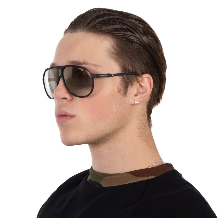 Carrera Grey Gold Mirror Pilot Unisex Sunglasses CHAMPION65/N 0003/JO 62