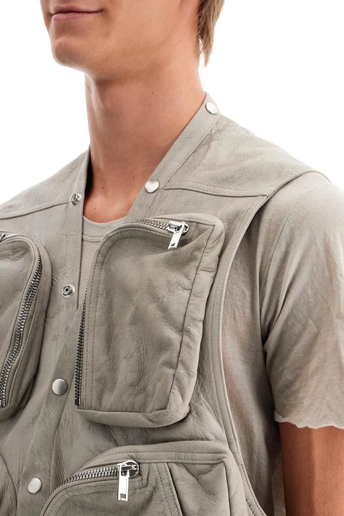 Rick Owens nappa leather cargo vest for 4
