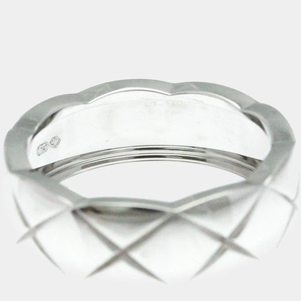 Chanel Chanel 18K White Gold Coco Crush Band Ring EU 51 9