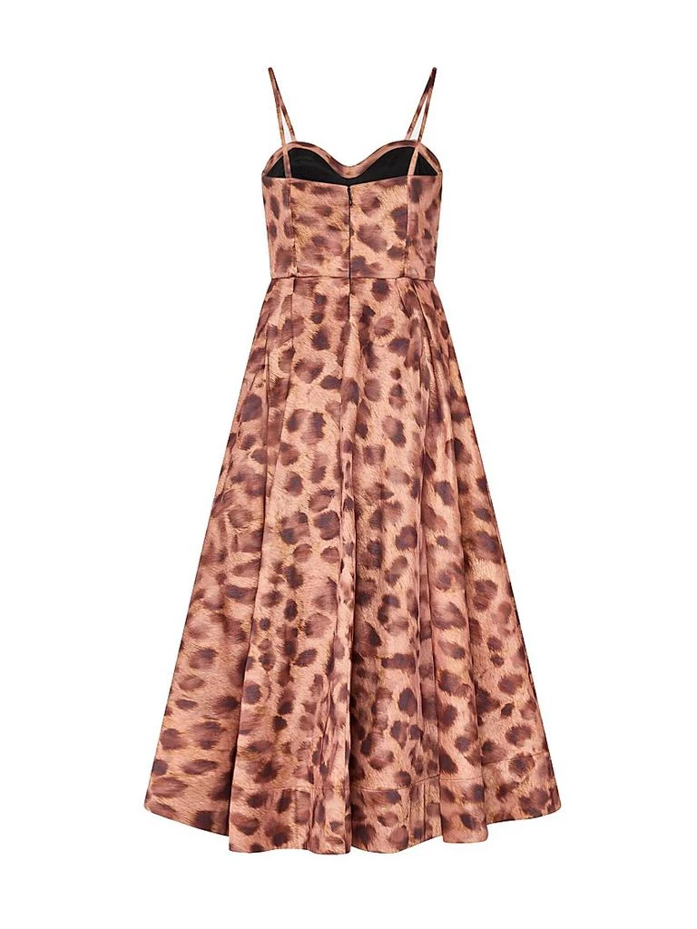 Milly Queen Leopard Printed Bustier Dress