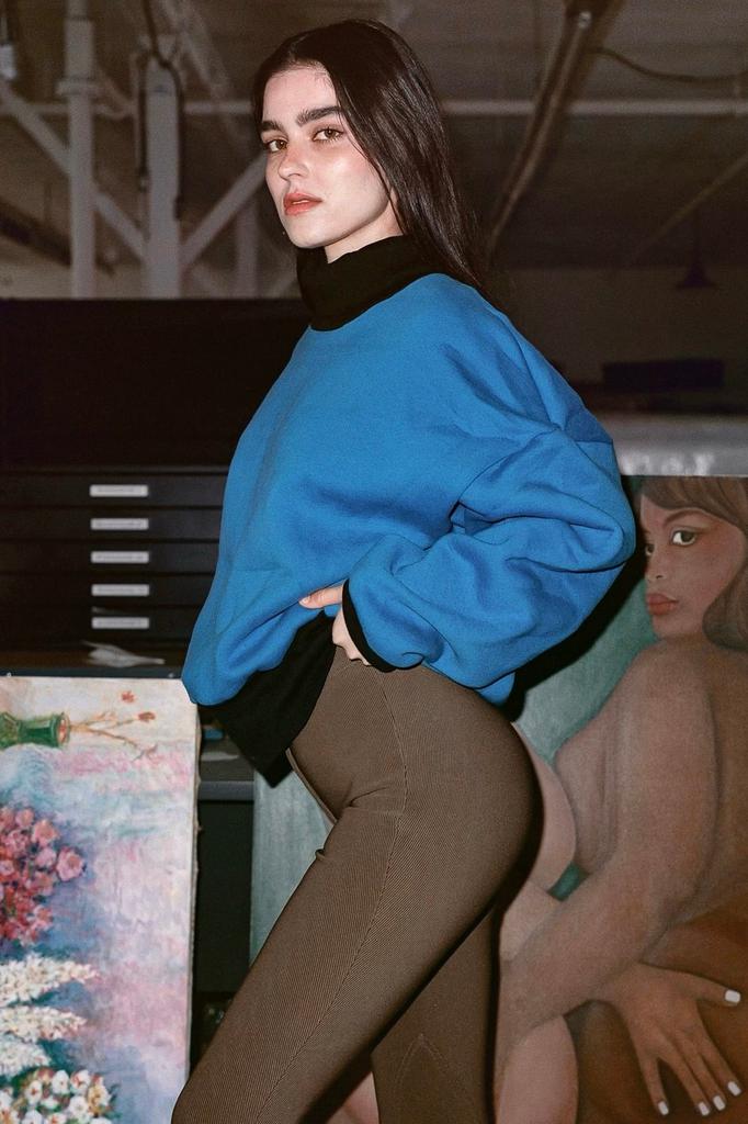 Los Angeles Apparel HF-313 - Heavy Fleece Oversized Turtleneck