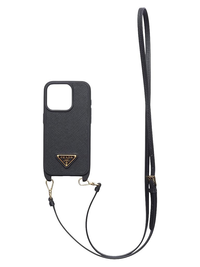 PRADA＊Saffiano cover iPhone14 Pro/Pro Maxスマホケース＊送込 Prada アイフォン14proカバー 気質 ブランド プラダ iPhone14