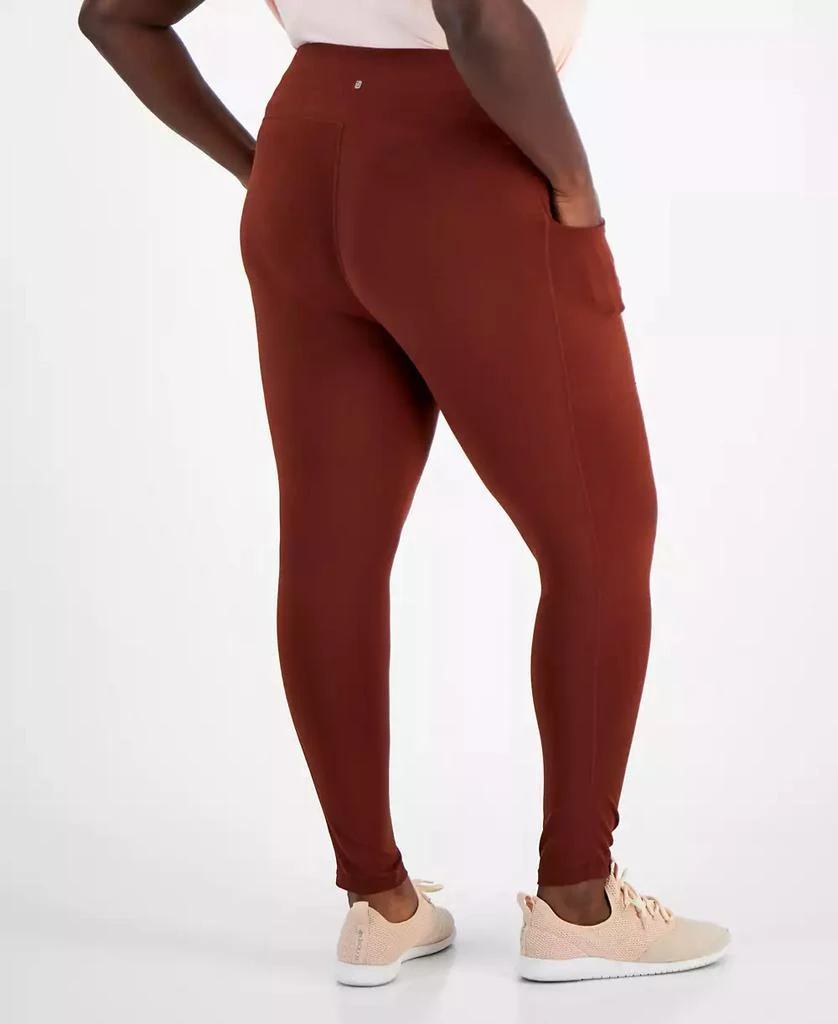 ID Ideology Plus Size Stretch Full-Length Leggings, Created for