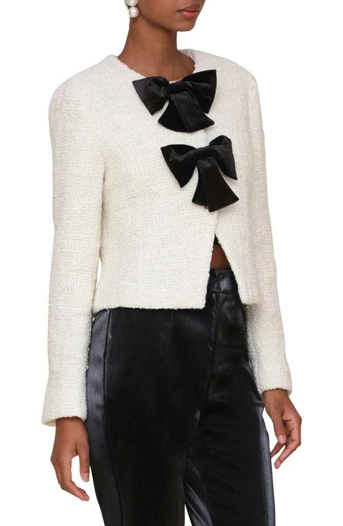 Avec Les Filles Bow Cropped Cardigan 4