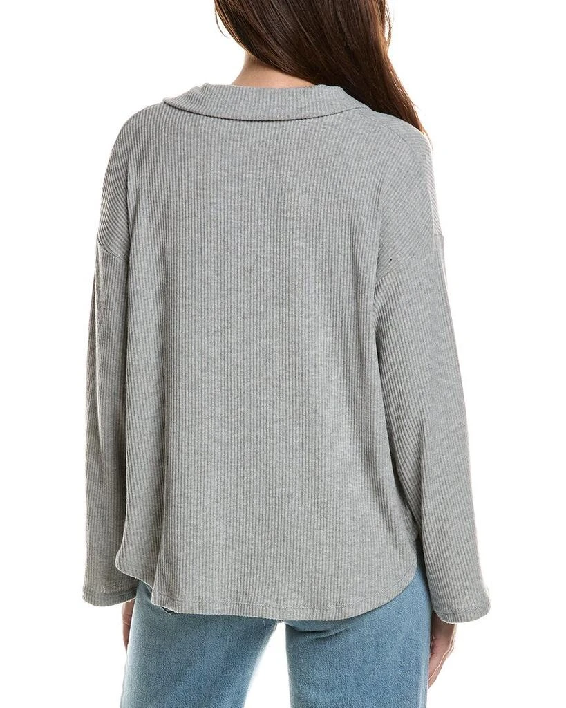 Project Social T Project Social T Zoey Brushed Rib Collared Pullover 2