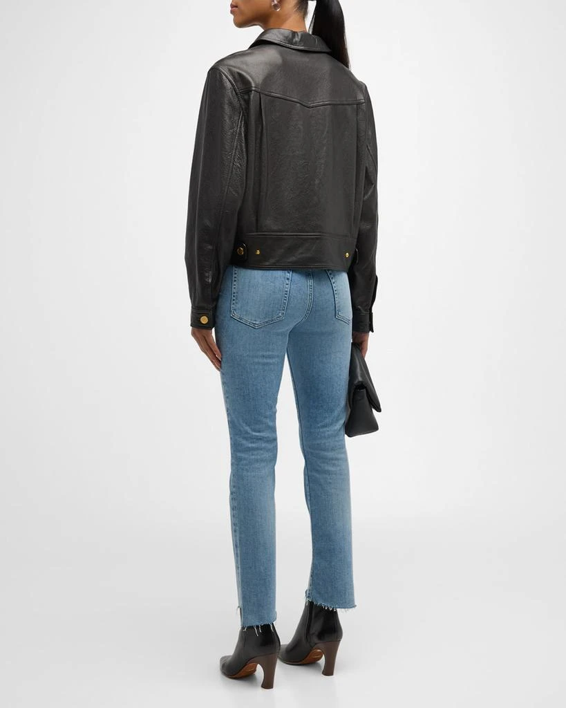 FRAME Leather Heart Jacket 6