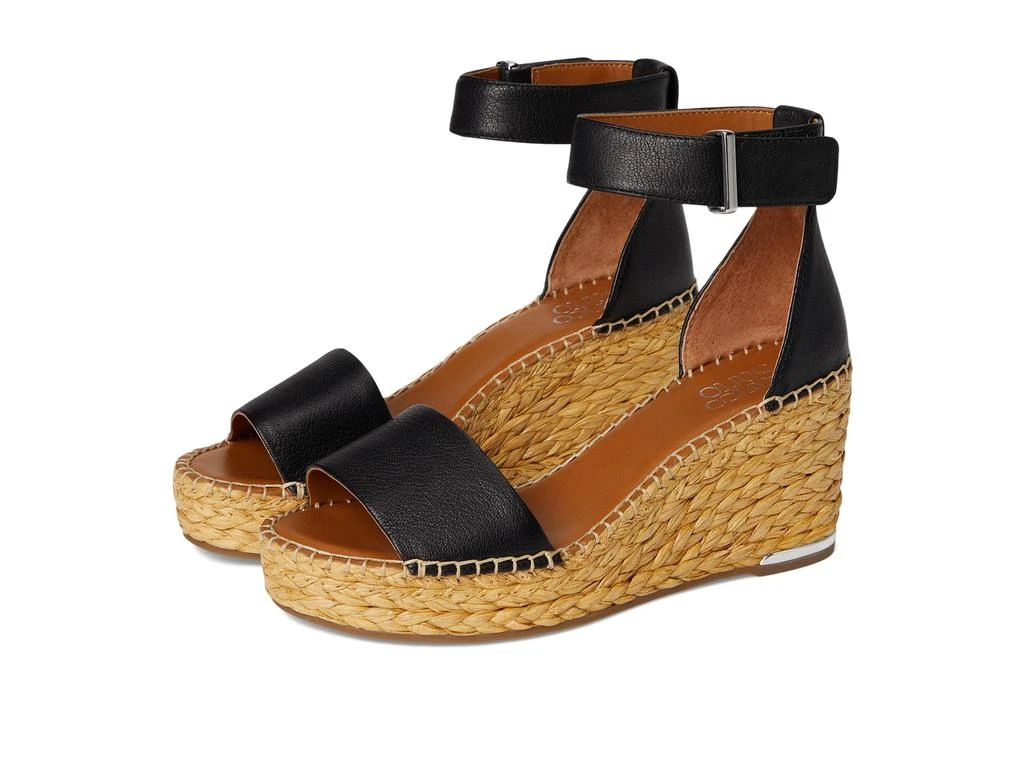 Franco Sarto Clemens Raffia Espadrille Wedge Heel Sandals 1