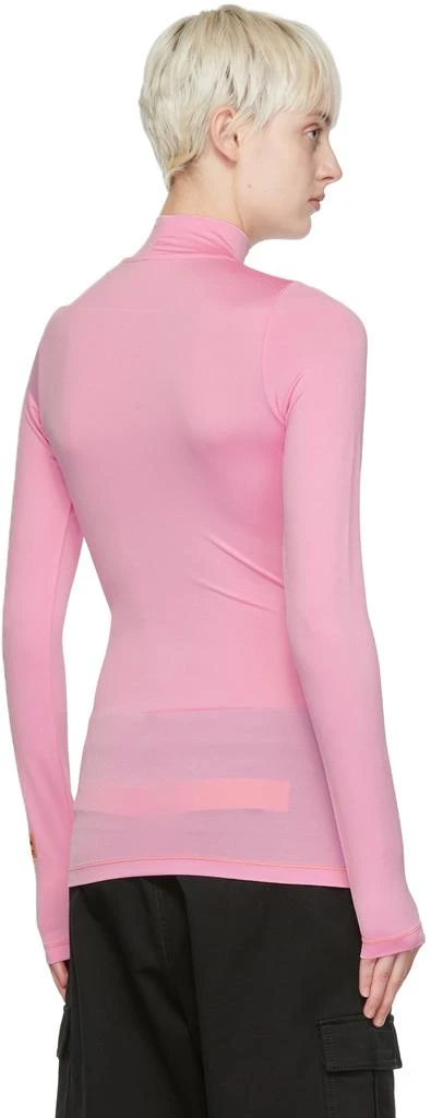 Heron Preston Pink Viscose Long-Sleeve T-Shirt 3