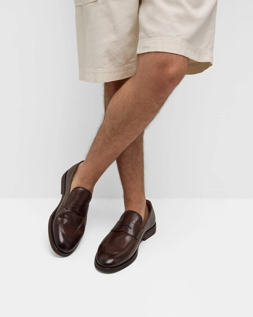 Brunello Cucinelli Men's Leather Penny Loafers 2