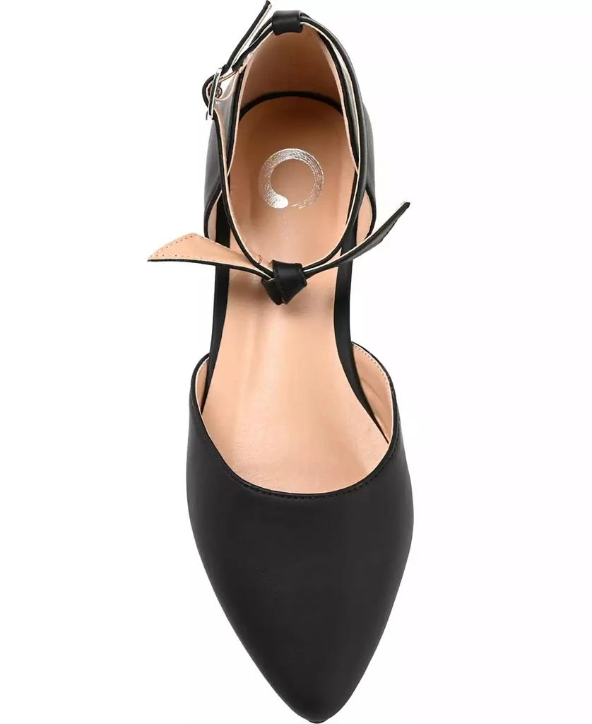 Journee Collection Women
s Vielo Bow Ankle Strap Flats 4