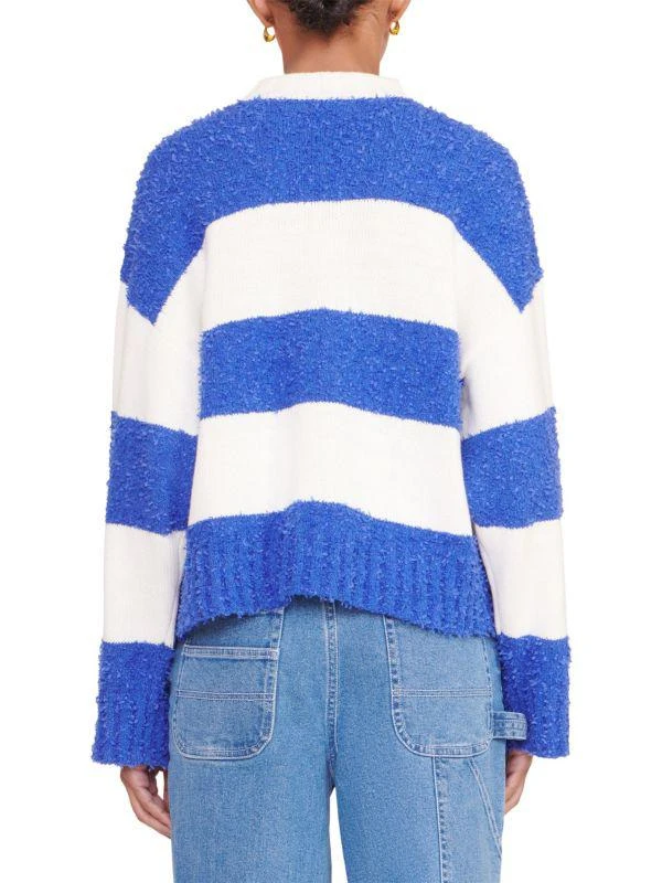 Staud Delaney Textured Striped Sweater 2