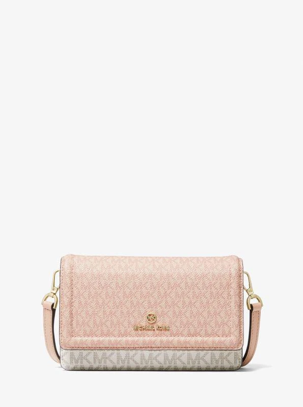 Michael Kors Jet Set Small Two-Tone Logo Smartphone Crossbody Bag 1