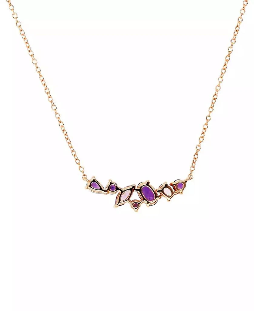 Macy
s Multi-Gemstone Cluster 18" Pendant Necklace (1-5/8 ct. t.w.) in 14k Rose Gold-Plated Sterling Silver 3