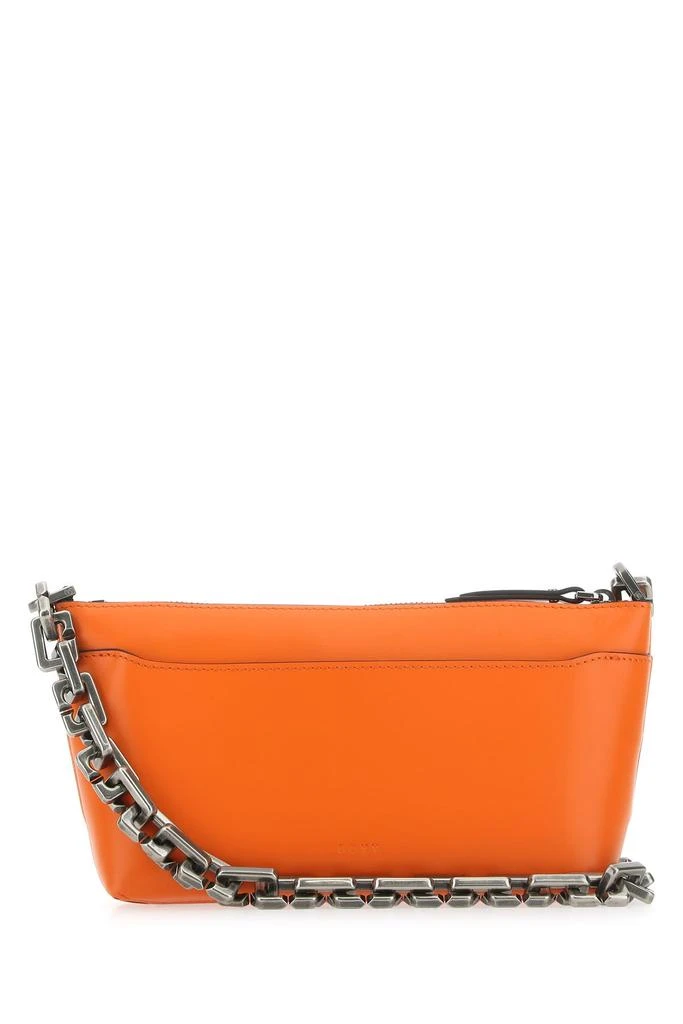Boyy Orange leather Buckle shoulder bag 2