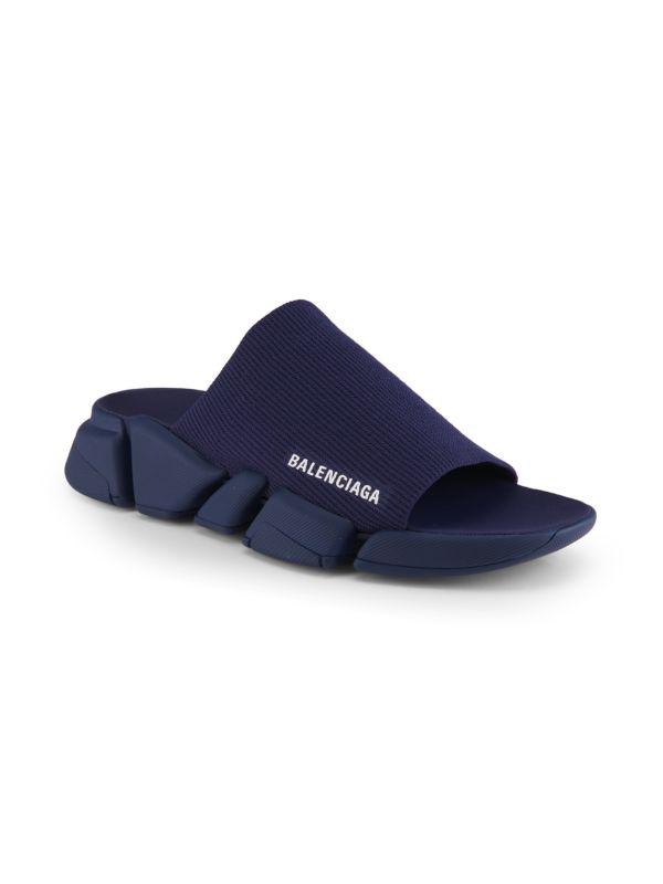 Balenciaga Speed Logo Slides - Sandals - Free Shipping