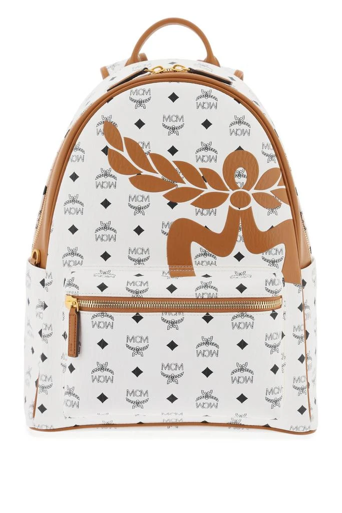 MCM medium stark backpack in mega laurel visetos 1