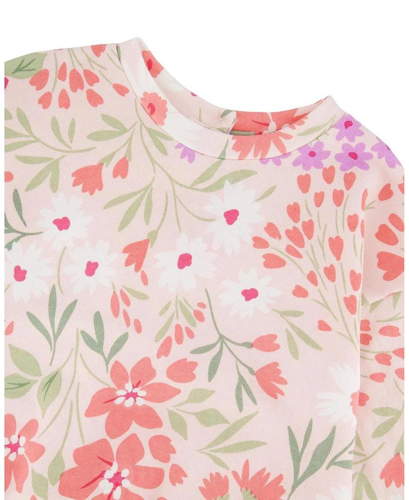 Deux par Deux Girls
 French Terry Printed Flowers Sweatshirt - Baby 5
