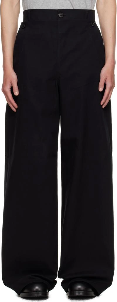 Dries Van Noten Black Sailor Trousers 1