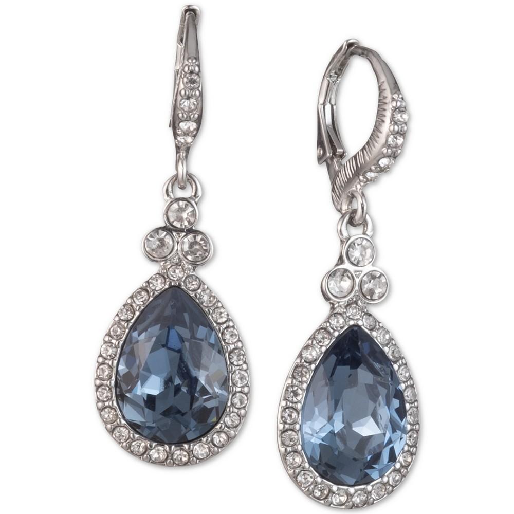 Givenchy Pavé & Colored Stone Drop Earrings