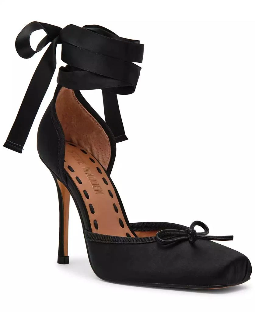 Steve Madden Women's Larina Lace-Up High-Heel Ballet Pumps