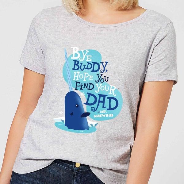 Elf Elf Bye Buddy Women
s Christmas T-Shirt - Grey