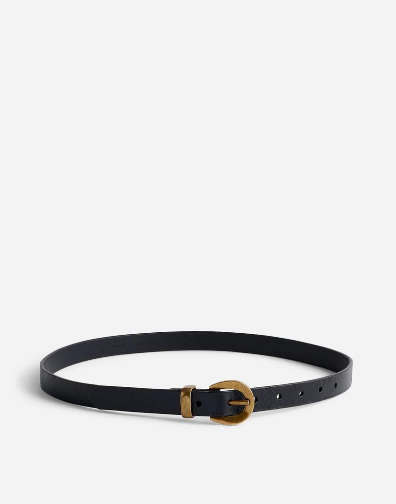 Madewell Chunky Buckle Skinny Leather Belt