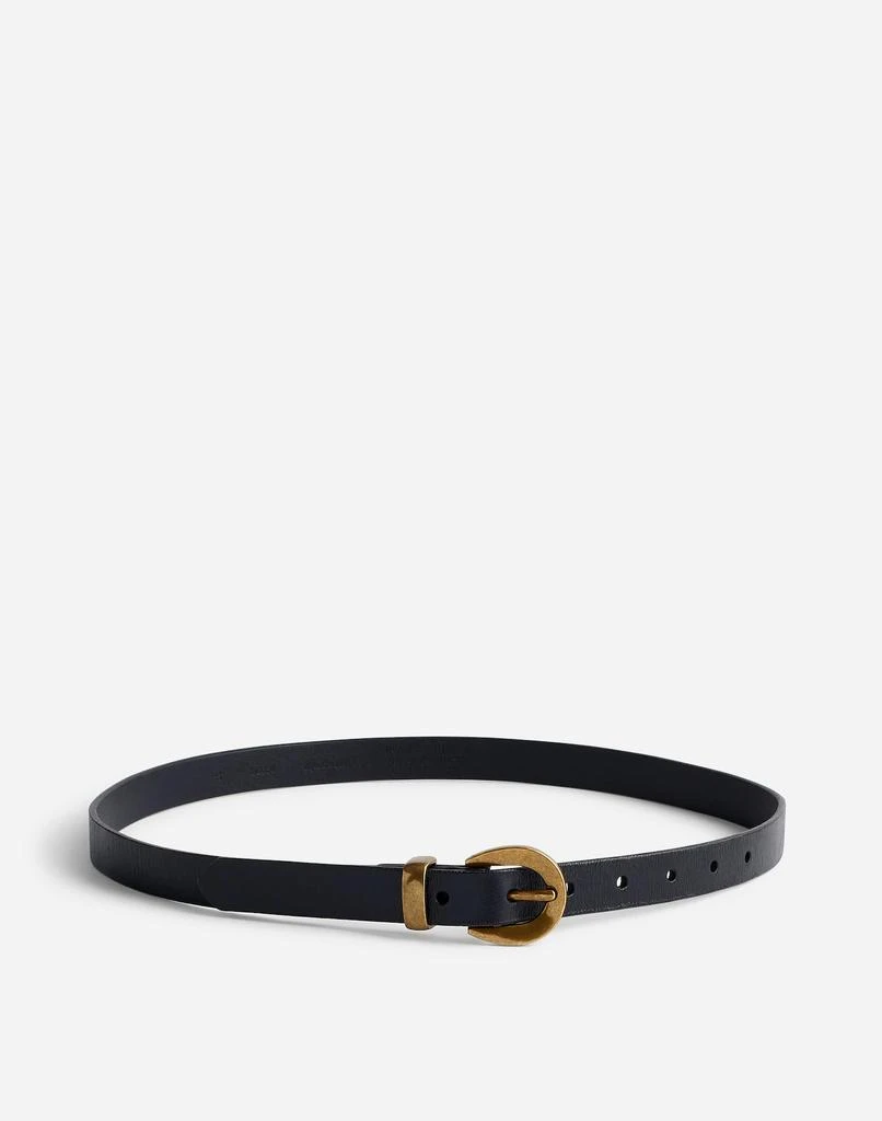 Madewell Chunky Buckle Skinny Leather Belt 1